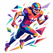 © Chamok Chandra - american football player vector illustration