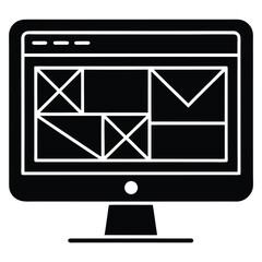 web designer element isolated design prototype on white background