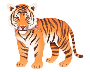 Wall Mural - png tiger cub wildlife animal mammal.