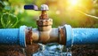 © John - water leak at the connection of the shut off valve and pipe technical issue of corroded pipes in the garden