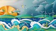 © shafikba - Illustration of Renewable Energy Sources in a Natural Landscape
