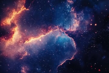 Wall Mural - exploring the wonders of abstract galaxy space background with vibrant colors, galaxy space backgrou