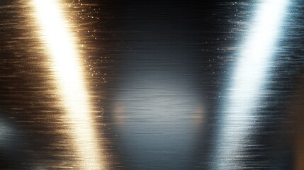 Wall Mural - shimmering abstract metal surface with bright highlights and texture