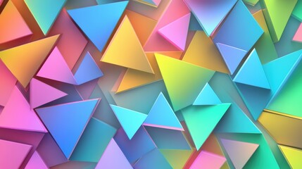 Wall Mural - Colorful Geometric Shapes Abstract Background for Creative Design