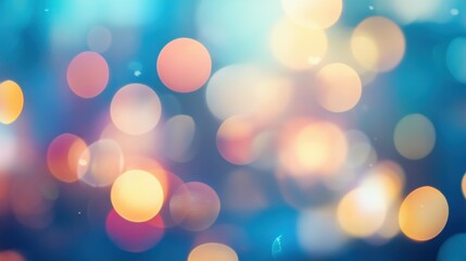 Wall Mural - colorful abstract background with glowing light spots and bokeh effect
