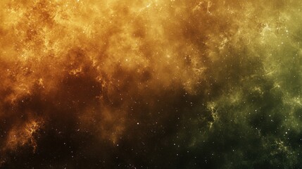 Wall Mural - Cosmic Nebula with Golden and Dark Hues in Space Background