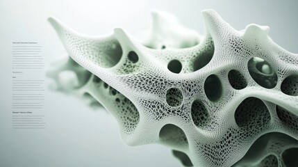Canvas Print - intricate organic texture with abstract structures and soft lighting