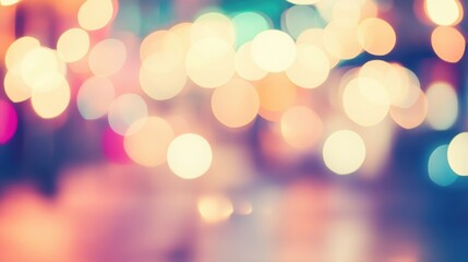 Wall Mural - Colorful Bokeh Lights Creating a Dreamy Background Effect