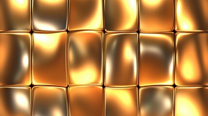 Wall Mural - shiny golden textured surface with smooth light reflections