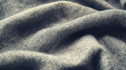Wall Mural - soft gray fabric texture with natural crinkles and subtle shading