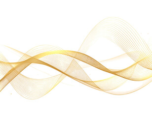 Wall Mural - abstract gold wave design with intricate details and a luxurious feel