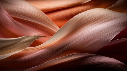 Aufkleber - Painting of a leaf with a brown and orange color. The painting has a very abstract and artistic feel to it