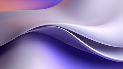 Aufkleber - Purple and blue wave with a white background. The wave is very long and has a very smooth texture