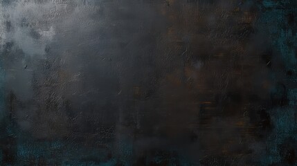 Poster - Black and grey background with a few spots of blue. The background is a dark color and the spots of blue are small