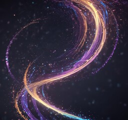 Wall Mural - Shimmering iridescent particles swirl in a vibrant, ethereal glow ,  light,  iridescent