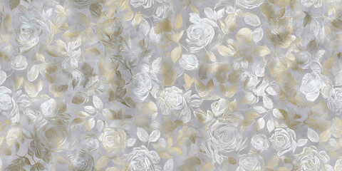 aged gold rose repeating design without seams - seamless , pattern , background , tile