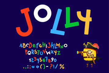 Wall Mural - funny cute font, children game type, comic typeface, creative childish english alphabet. vector fun 