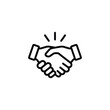 © Rahayu - Trust icon vector. Handshake icon. Partnership and agreement symbol.