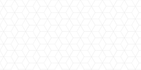 Vector seamless pattern with hexagon square cube geometric pattern shapes grid metal element texture design. abstract tiles gradient science web tech connection triangle diamond honeycomb.