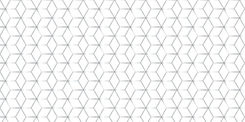 Seamless pattern with hexagon square cube geometric pattern shapes grid metal element texture design. abstract tiles gradient science web tech connection triangle diamond honeycomb.