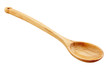 © Mr. Png - Light brown wooden cooking spoon on black background for kitchen and culinary use, cut out