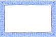 © He - blank certificate with a blue border on a white background