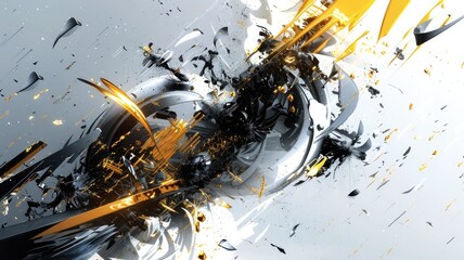 Abstract of digital shape or line and technological cyber style particle design connect in surreal electronic shape designing. High tech scenery express seamless pattern perfect for wallpaper. AIG53.