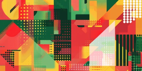 abstract digital shape or line and technological cyber style particle design connect in surreal elec