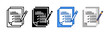 © Noplubery - Survey icon set bundle. Multi style icon collection perfect for websites, apps, and presentations. Simple vector icon collection
