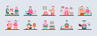 © roundsquid - Dessert illustration set. Flat vector illustration concept.