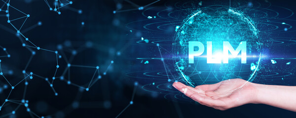 plm product lifecycle management system technology concept. technology, internet and network concept