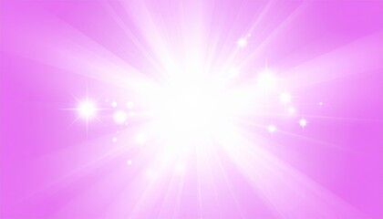 Wall Mural - abstract red explosion of light rays and bright stars with a magical glow