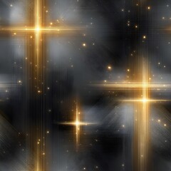 abstract cosmic background with shining stars and light effects