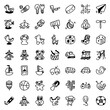 © HyFal - Children's Toys Hand Drawn Icon Set. Doodle Toy Icon Vector. baby toddler doodle vector icons hand drawn kids set