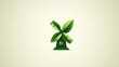 © Fandy creators - Green windmill house logo