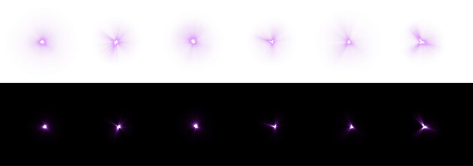 Aufkleber - camera flash flare 01 effects, lens flare, shine, explosion, neon light, set. light star blue png. l