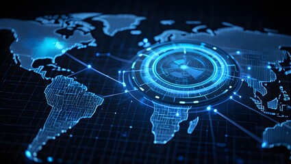 global communication technology background