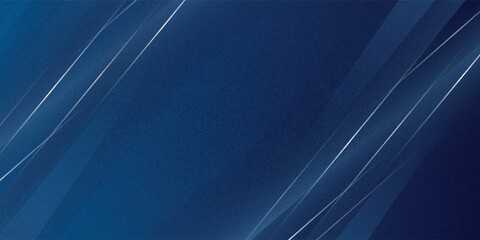 Wall Mural - abstract modern blue horizontal banner background with geometric diagonal overlay layer and glowing 