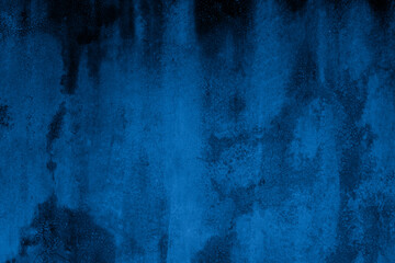 Aufkleber - Old wall pattern texture cement blue dark abstract  blue color design are light with black gradient background.