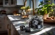 © yevgeniya131988 - Shungite stones in glass jar purifying water in kitchen setting