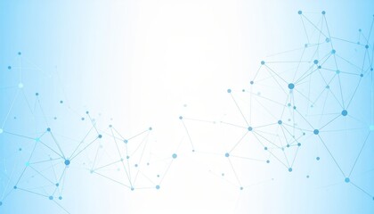 Wall Mural - abstract blue line network design, a medical heart diagram, or a business stock market data chart il