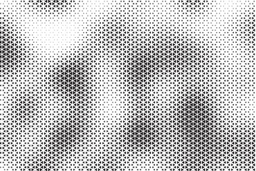 Fototapete - Triangle Shapes Vector Abstract Geometric Technology Oscillation Wave Isolated on Light Background. Halftone Triangular Retro Simple Pattern. Minimal 80s Style Dynamic Tech Wallpaper