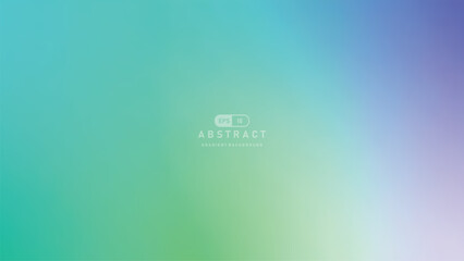 Poster - Pastel teal gradient background, soft blue green abstract texture, smooth color blend, modern minimal design, calming and peaceful mood