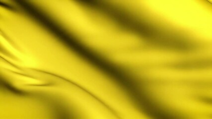 Poster - Golden Fabric Flowing: Abstract Motion of a Luminous Yellow Textile in Gentle Waves