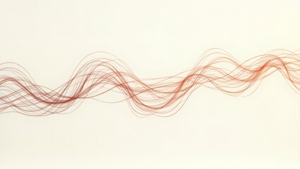 Aufkleber - A flowing, elegant, abstract design. The lines twist and turn, creating a dynamic and eye-catching visual