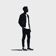 © Svetlana - Cool Silhouette of a Man in Casual Attire with Sunglasses