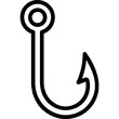 © mr_marcom - Minimalist fishing hook icon design