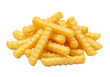 © Milon - Pile of crispy crinkle cut french fries isolated on transparent background