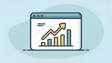 Upward Trending Graph on Browser Window