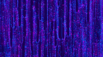 Wall Mural - upward big data light speed flow. abstract digital data stream of quantum computing. cyberspace of q